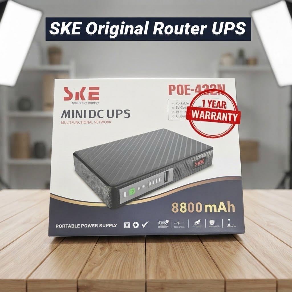 SKE Router UPS 8800mah Backup